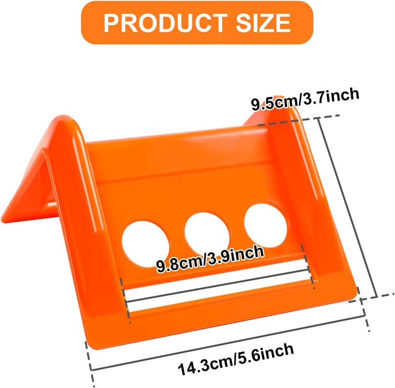 Cabtherlyn 24 Pack 4" Flatbed Edge Protectors with Carrying Case, 4" Winch Ratchet Straps Plastic Corner Protectors for Flatbed Cargo Load (Orange) - Image 2